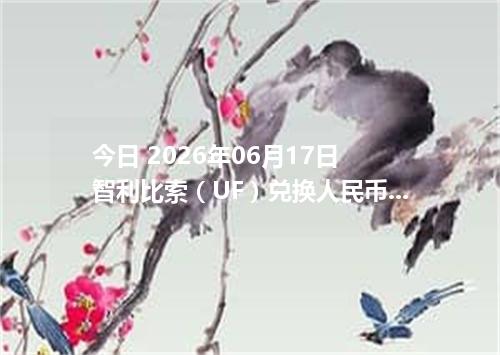 今日 2026年06月17日 智利比索（UF）兑换人民币最新汇率行情