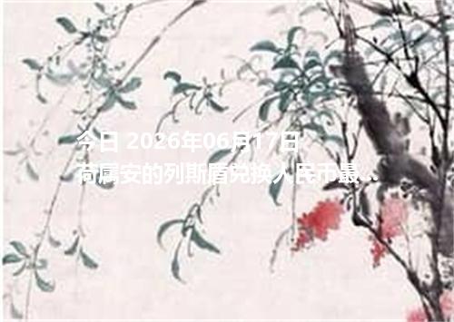 今日 2026年06月17日 荷属安的列斯盾兑换人民币最新汇率行情