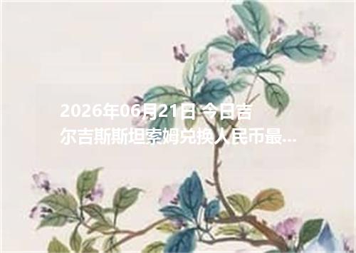 2026年06月21日 今日吉尔吉斯斯坦索姆兑换人民币最新汇率行情金额计算