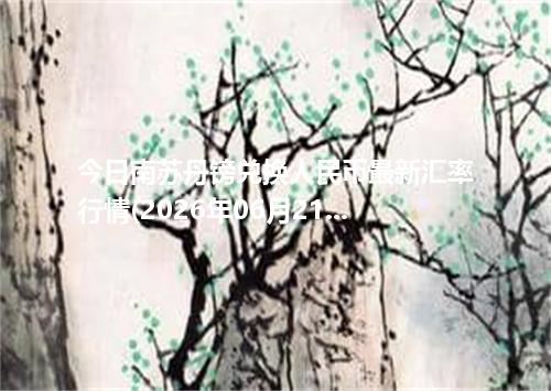 今日南苏丹镑兑换人民币最新汇率行情(2026年06月21日)