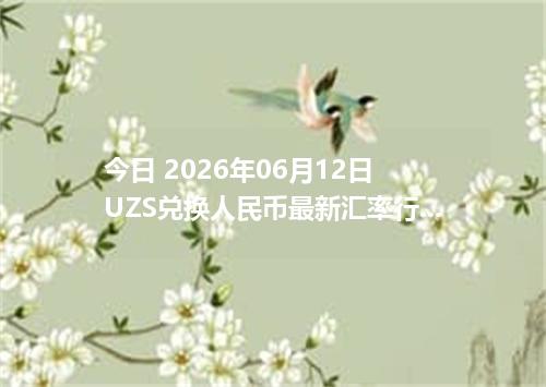 今日 2026年06月12日 UZS兑换人民币最新汇率行情