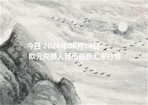 今日 2026年06月14日 欧元兑换人民币最新汇率行情