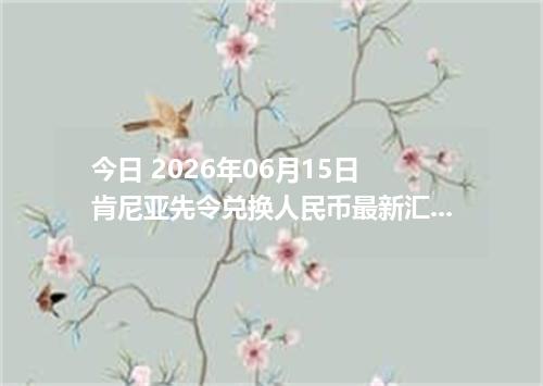 今日 2026年06月15日 肯尼亚先令兑换人民币最新汇率行情