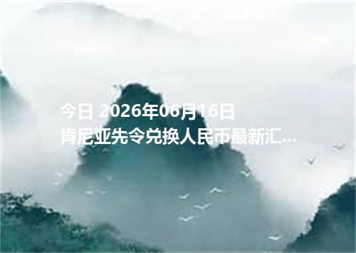 今日 2026年06月16日 肯尼亚先令兑换人民币最新汇率行情