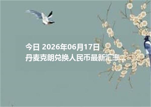 今日 2026年06月17日 丹麦克朗兑换人民币最新汇率行情