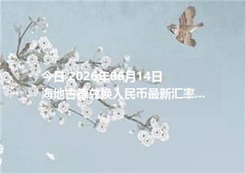 今日 2026年06月14日 海地古德兑换人民币最新汇率行情
